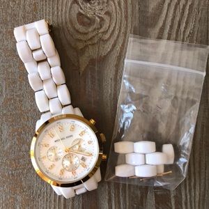 Michael Kors White and gold watch